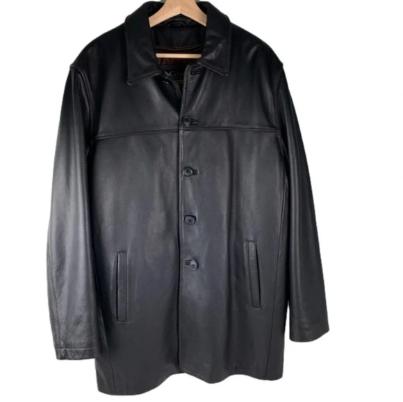 MEN'S Columbia Sportswear Company Leather Chore Coat  size Medium - Picture 1 of 10